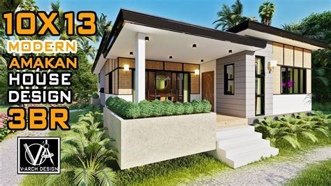 amakan wall design|10x13 Amakan House Design with Modern Features.
